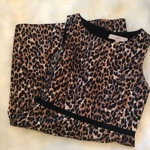 Ann Taylor LOFT leopard dress 0P